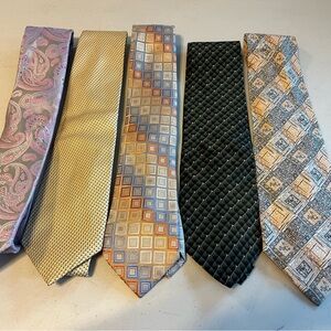 Purple and Gold Silk Ties Collection lot